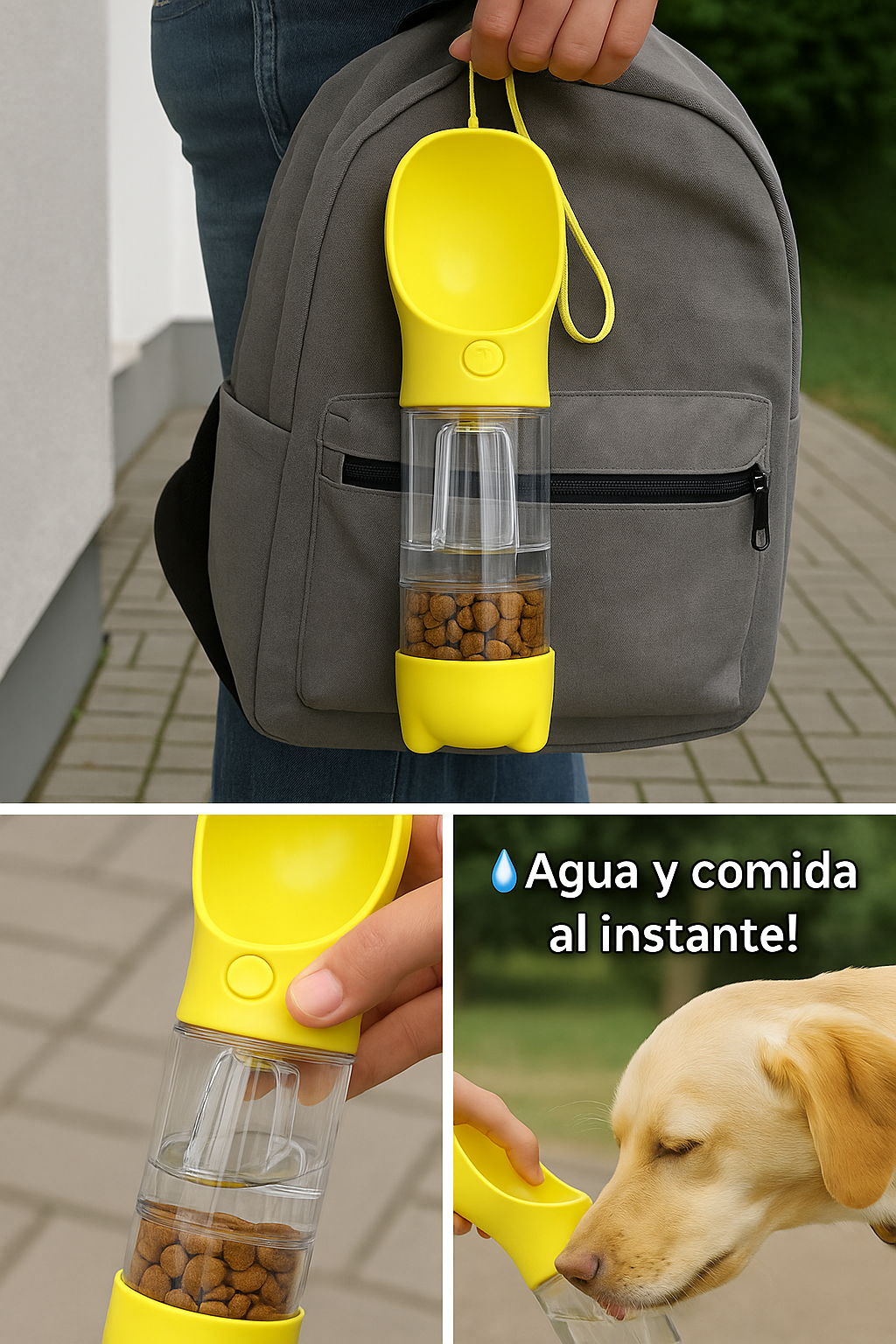 Botella Multifuncional Para Mascotas